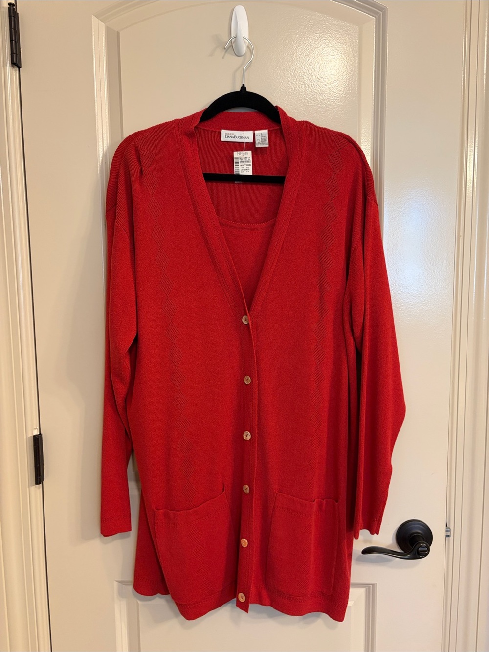 NWT Vintage Dana Buchman 2-Piece Knit Cardigan Twin Set Deadstock